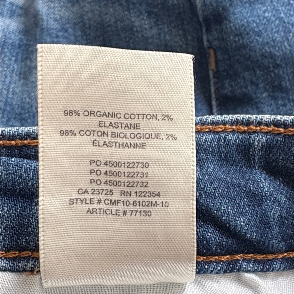 Denim Forum Women's Mid Blue Button-Fly Jeans - Picture 5 of 7